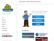 Tablet Screenshot of mattsmansfield.com
